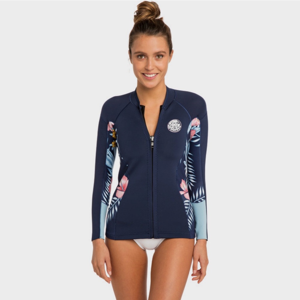 RIP CURLWomens Dawn Patrol Long Sleeve Neoprene jacket 1.5mm/ size 10 VERY-USED